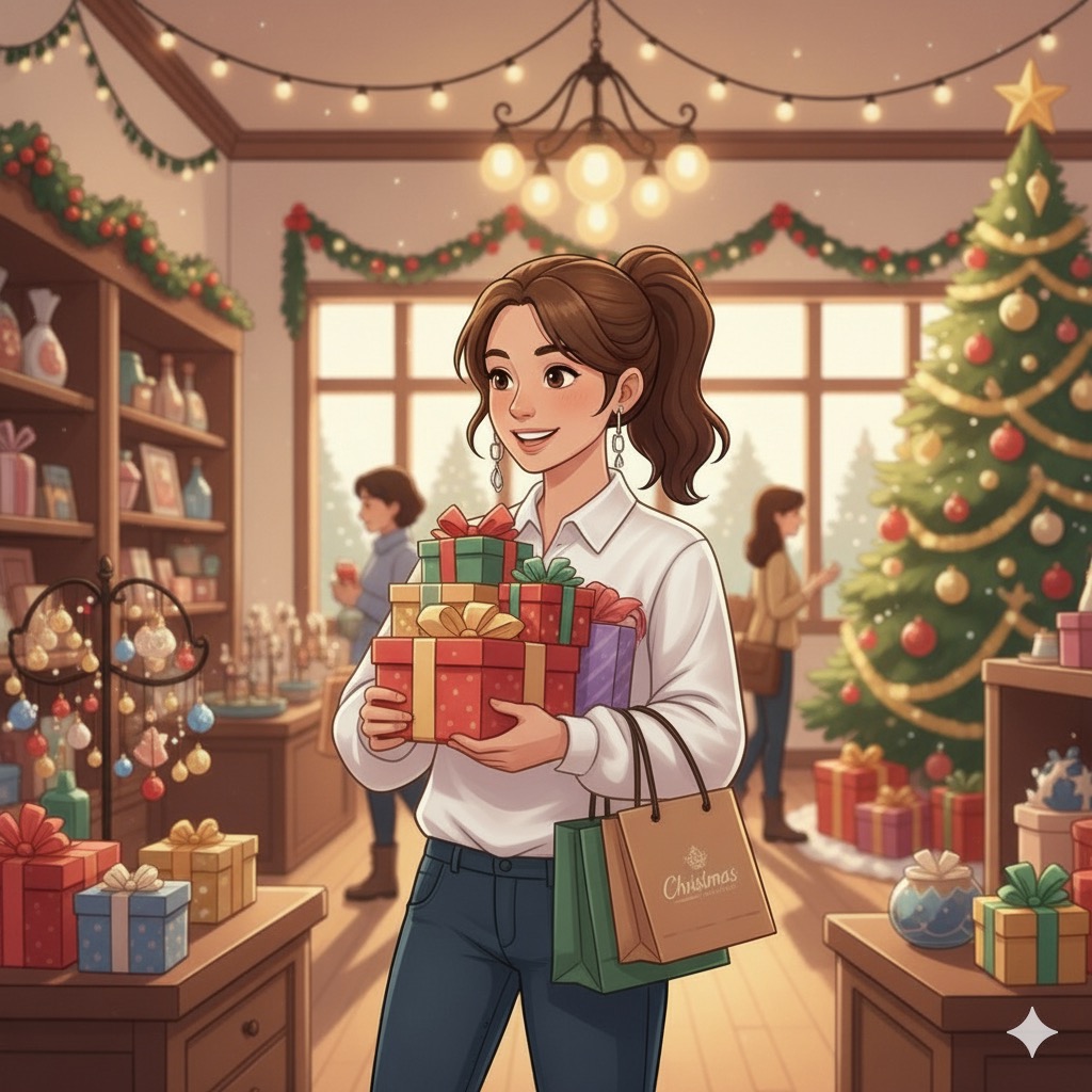 Achat de cadeaux pour les fêtes